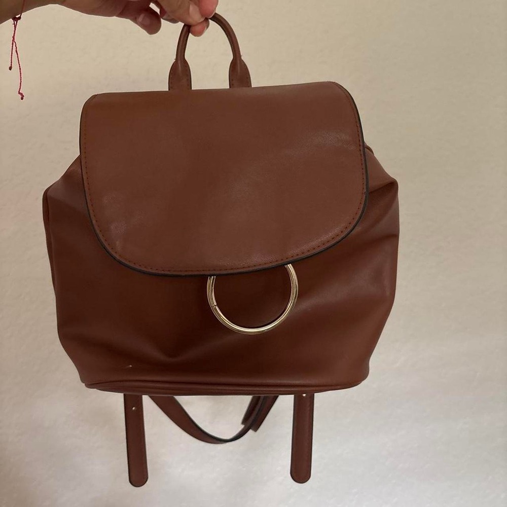 Brown backpack style bag